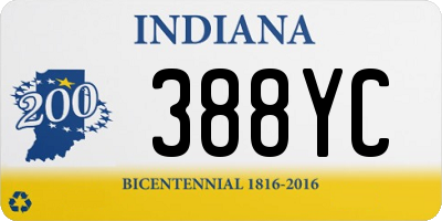IN license plate 388YC