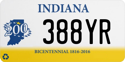 IN license plate 388YR