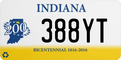 IN license plate 388YT