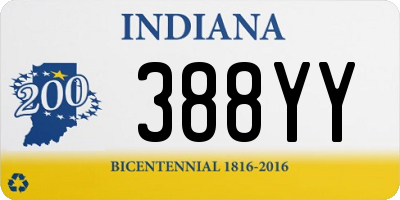 IN license plate 388YY