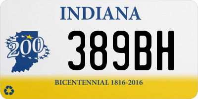 IN license plate 389BH