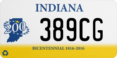 IN license plate 389CG