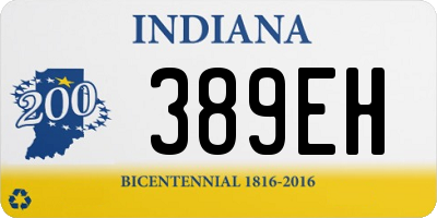 IN license plate 389EH