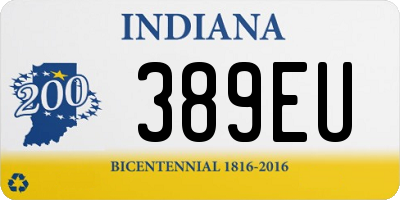 IN license plate 389EU