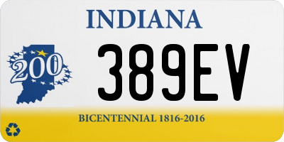 IN license plate 389EV