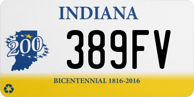 IN license plate 389FV