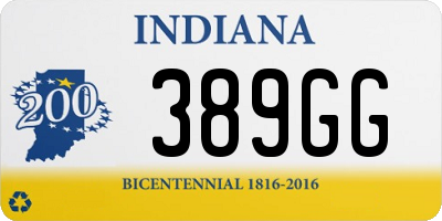 IN license plate 389GG