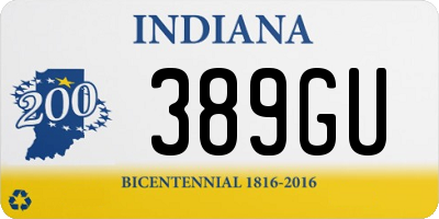 IN license plate 389GU