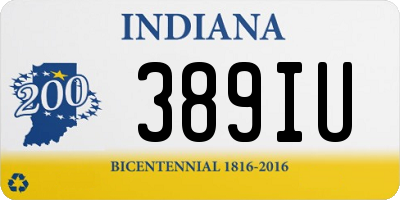 IN license plate 389IU