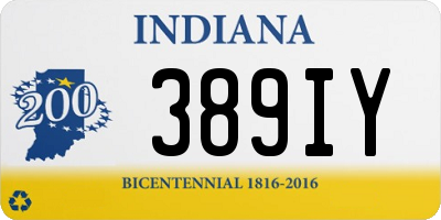 IN license plate 389IY