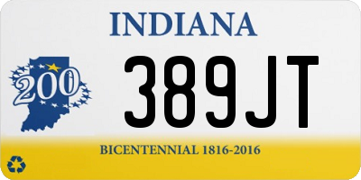 IN license plate 389JT