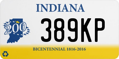 IN license plate 389KP