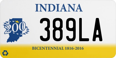 IN license plate 389LA