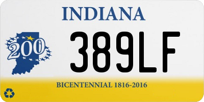 IN license plate 389LF