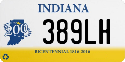 IN license plate 389LH