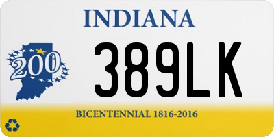 IN license plate 389LK