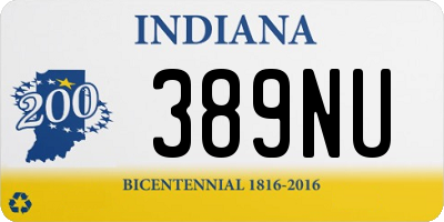 IN license plate 389NU