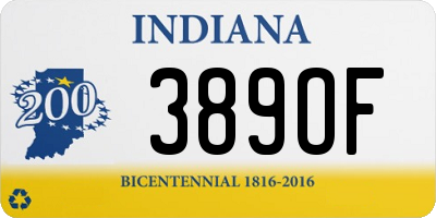 IN license plate 389OF