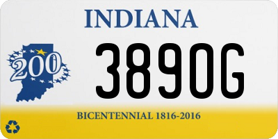 IN license plate 389OG