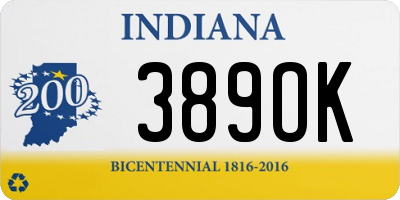 IN license plate 389OK