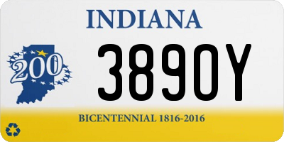 IN license plate 389OY