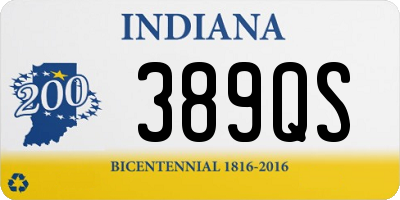 IN license plate 389QS