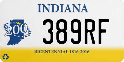 IN license plate 389RF