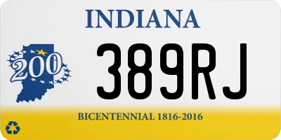 IN license plate 389RJ