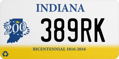 IN license plate 389RK