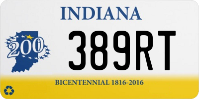 IN license plate 389RT