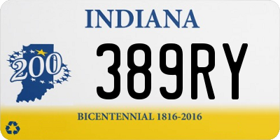 IN license plate 389RY