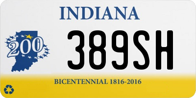 IN license plate 389SH