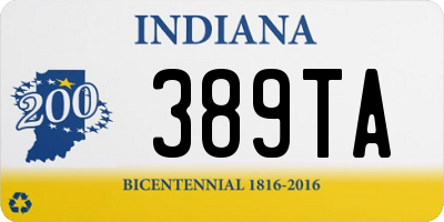 IN license plate 389TA