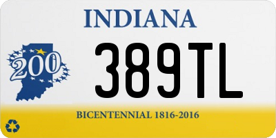 IN license plate 389TL