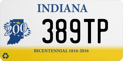 IN license plate 389TP