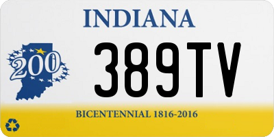 IN license plate 389TV