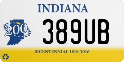 IN license plate 389UB