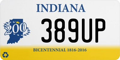 IN license plate 389UP