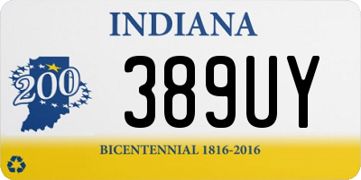 IN license plate 389UY
