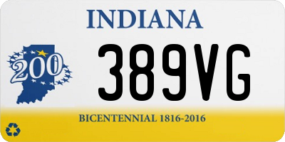 IN license plate 389VG