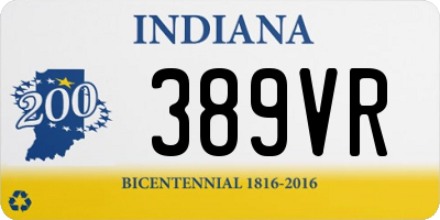 IN license plate 389VR