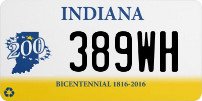 IN license plate 389WH