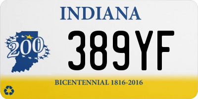 IN license plate 389YF