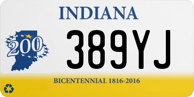 IN license plate 389YJ