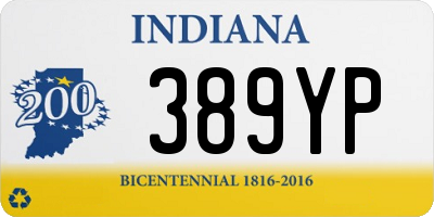 IN license plate 389YP