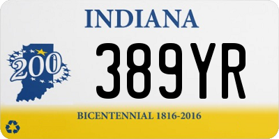 IN license plate 389YR