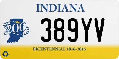 IN license plate 389YV