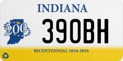 IN license plate 390BH