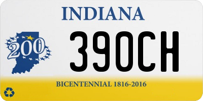 IN license plate 390CH