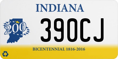 IN license plate 390CJ